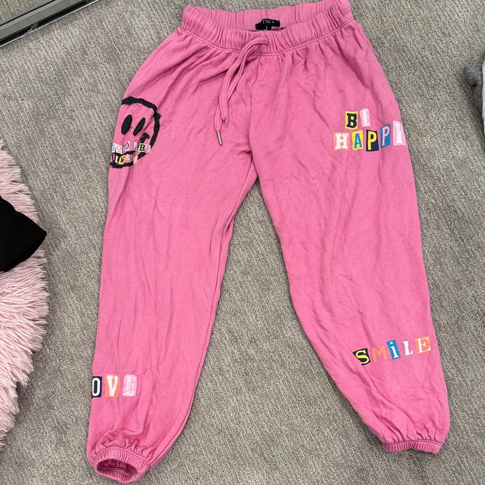 Flowers by Zoe Pink Happy Patch Joggers